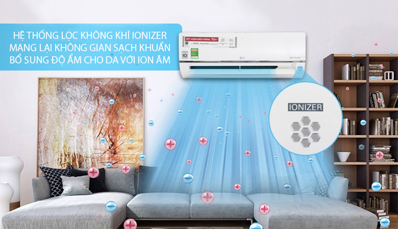 Điều hòa LG 1 chiều Inverter 24.000 BTU Smart ThinQ V24API1 (kết nối wifi)