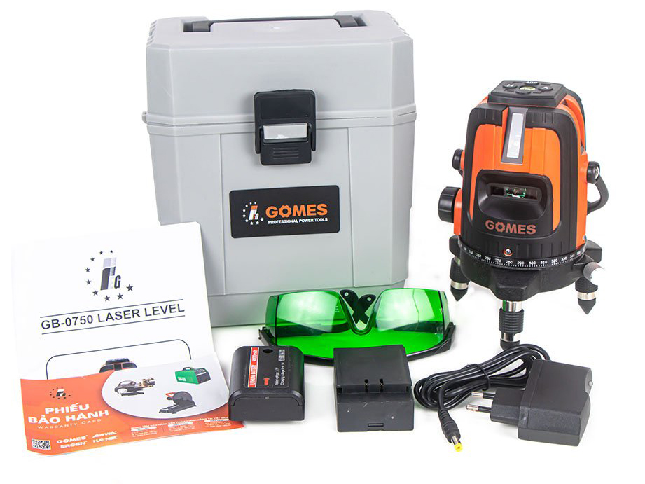 Máy cân mực 5 tia xanh Gomes GB-0750 (kèm chân 1m)