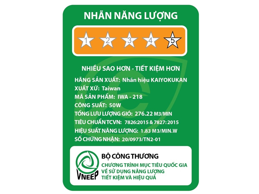 Quạt trần Kaiyokukan IWA 218