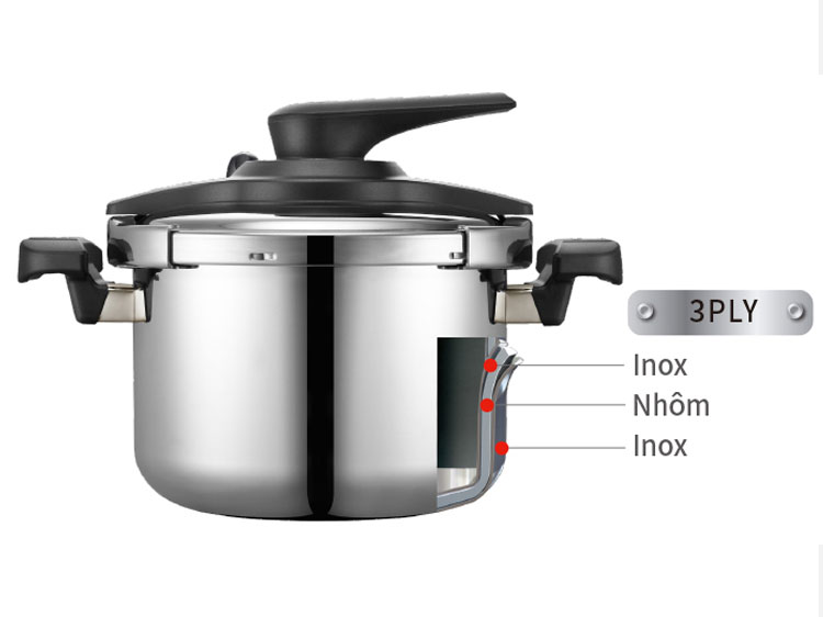 Nồi áp suất inox IH PoongNyun VTSPC-10 - 5.5 lít