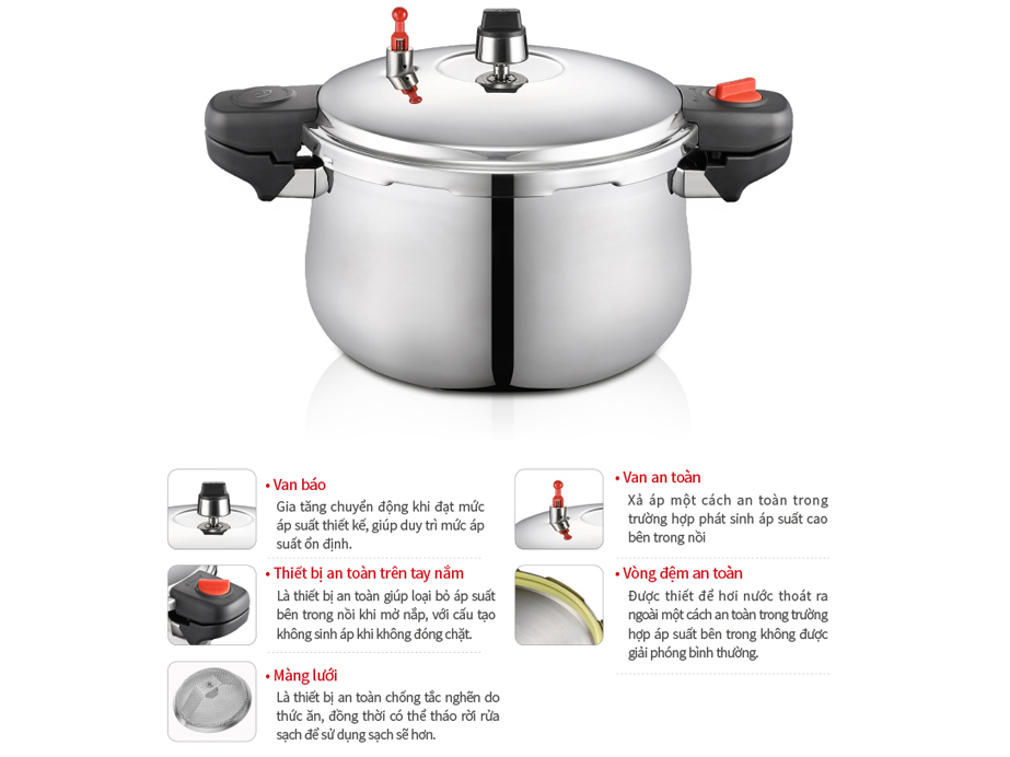 Nồi áp suất inox IH PoongNyun PHSPC-20 - 11 lít