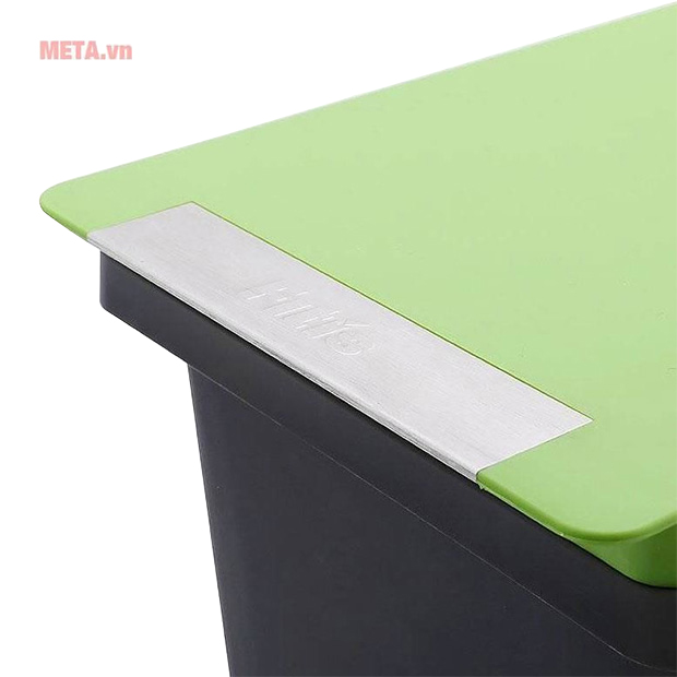 Thùng rác nhựa đạp dòng Compact Fitis PPS1-904 - 10L (Đen xanh)