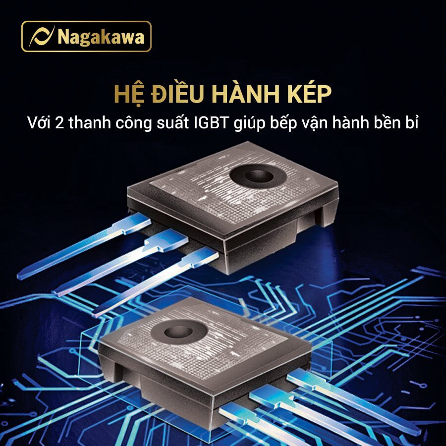 Ưu điểm nổi bật của bếp đôi điện từ Nagakawa NK2C05MB Ưu điểm nổi bật của bếp đôi điện từ Nagakawa NK2C05MB
