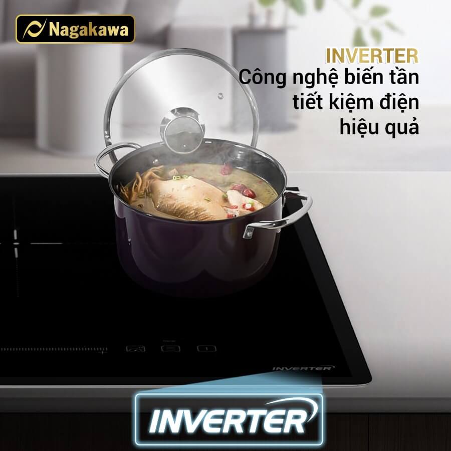 Ưu điểm nổi bật của bếp đôi điện từ Nagakawa NK2C05MB Ưu điểm nổi bật của bếp đôi điện từ Nagakawa NK2C05MB