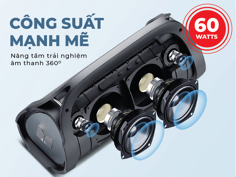 Loa Bluetooth di động Monster Adventurer MAX (MS22101-Black)