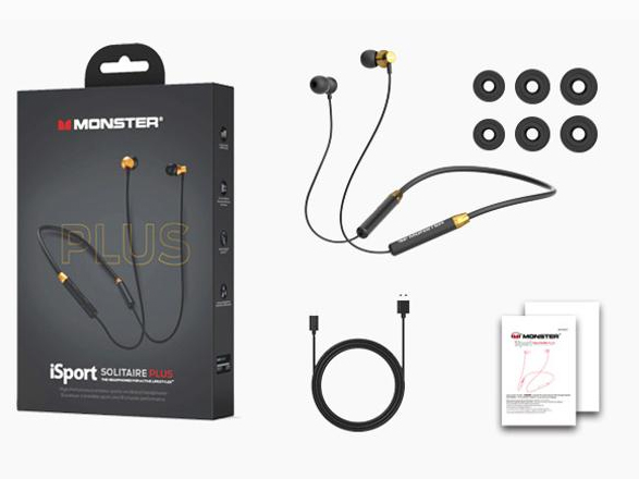 Tai nghe Monster iSport Solitaire Plus (MH12007-Black Gold)