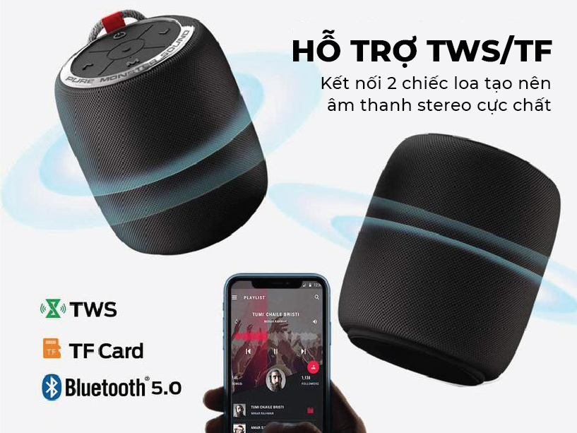 Loa Bluetooth di động Monster S110 Superstar (MS11901-Black)