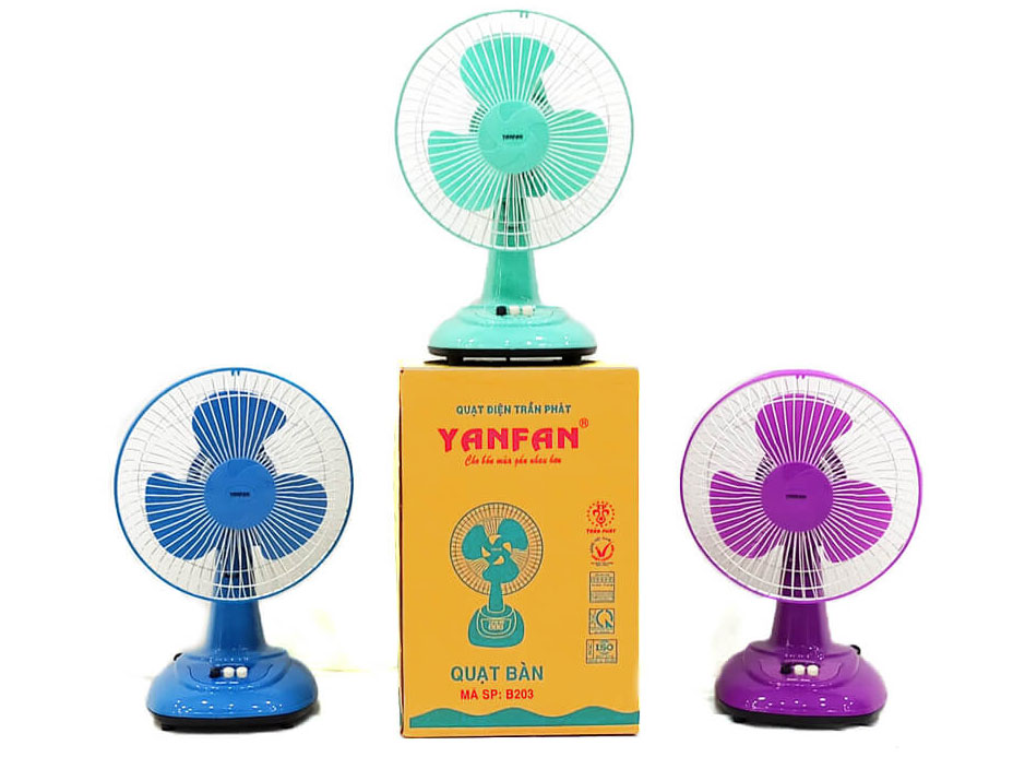 Quạt bàn mini YANFAN B203 (lồng sắt)