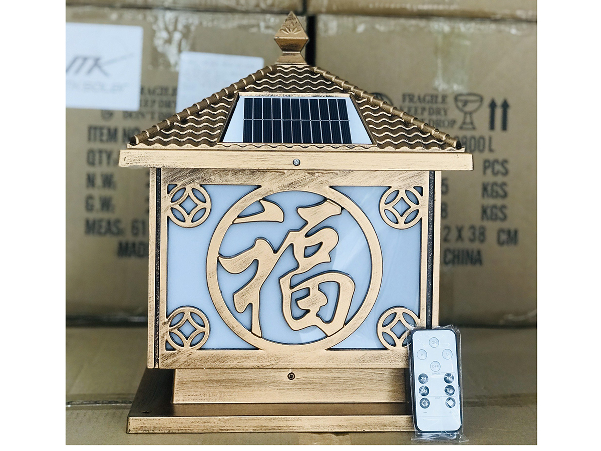 Đèn trụ cổng năng lượng mặt trời MK-1601