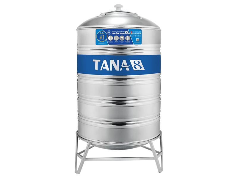 Bồn nước inox Tân Á 8 – 1000L Đứng (Ø920)