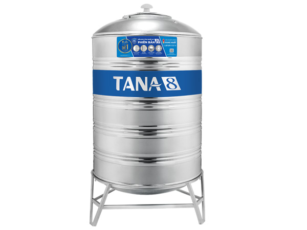 Bồn nước inox Tân Á 8 – 700L Đứng (Ø740)