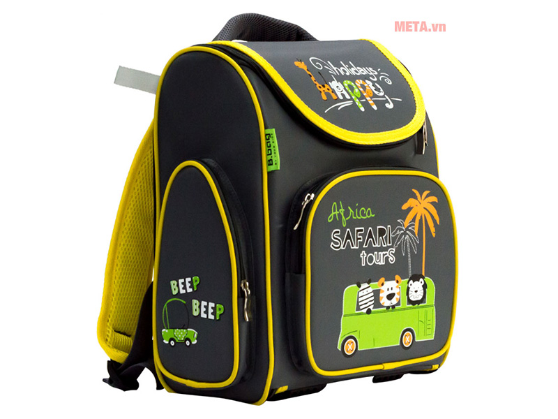 Balo chống gù Bitex Happy holiday B-12-020 (xám)