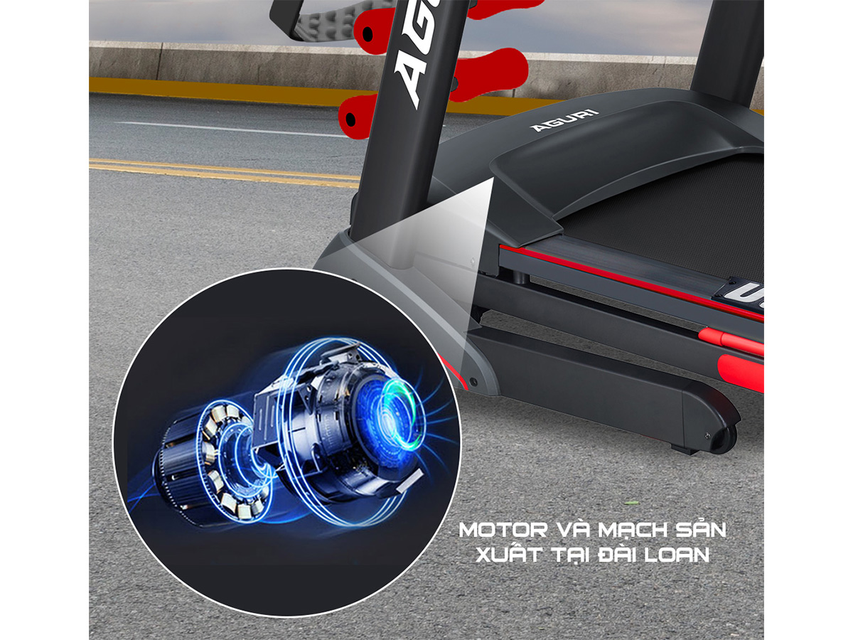 Máy chạy bộ điện đa năng Aguri AGT - 110L