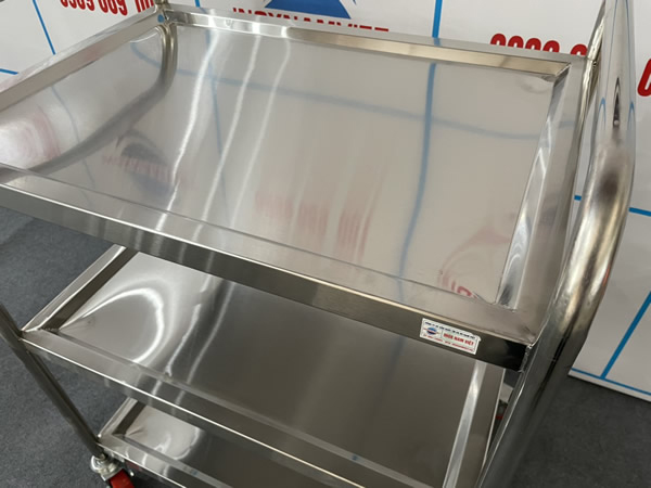 Xe đẩy kim tiêm 40x60 3 tầng inox