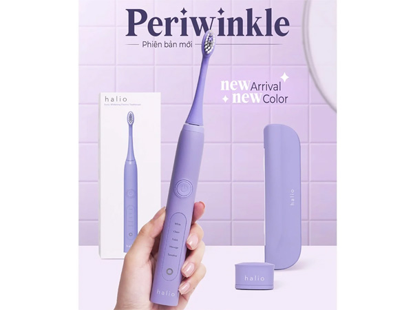 Bàn chải điện Halio Sonic Whitening Electric Toothbrush Periwinkle