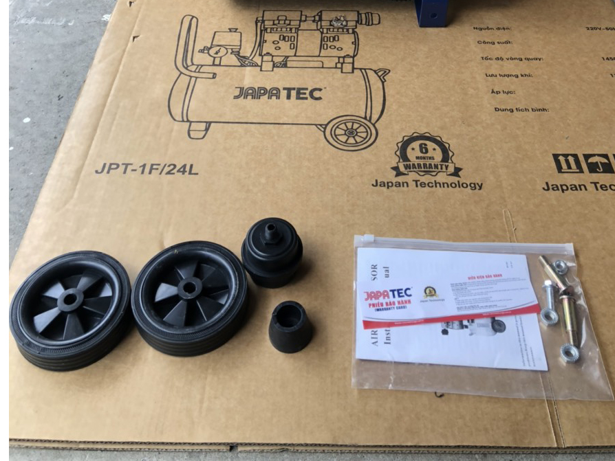 Máy nén khí không dầu 24L Japatec JPT-1F/24L