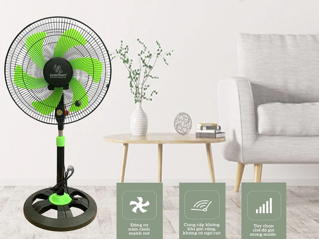 Quạt lỡ công nghiệp Chefman B4 CM-D401 (47W, sải cánh 400mm)