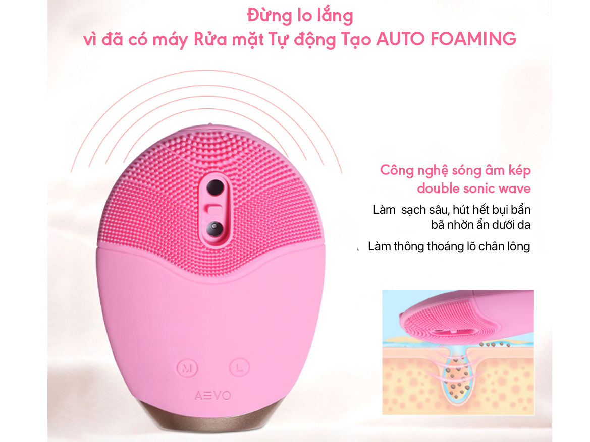 Máy rửa mặt AEVO Foam Cleanser tạo bọt tự động SG02 (AE68-022P)