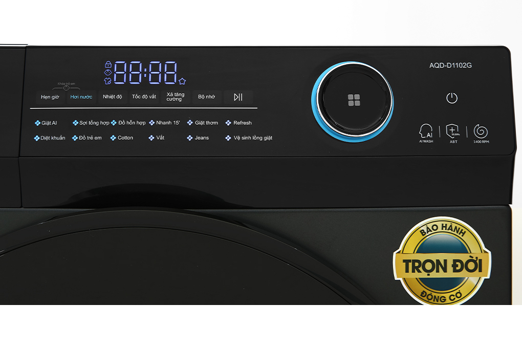 Máy giặt Aqua Inverter 11kg AQD-D1102G BK