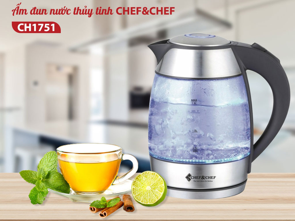 Ấm siêu tốc Chef Chef CH-1751 - 1.8 lít