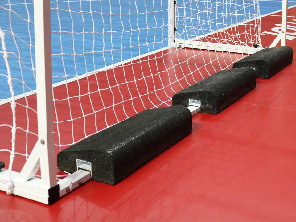 Khung thành bóng đá futsal nhôm xếp gập, phù hợp với tiêu chuẩn châu Âu EN 16579 và FIFA S16118