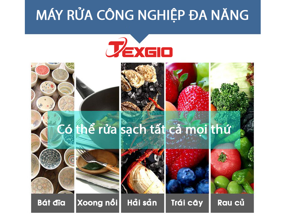 Máy rửa chén bát công nghiệp UltraSonic Texgio Classic TGU-1800SD
