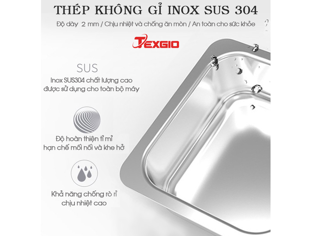 Máy rửa chén bát công nghiệp UltraSonic Texgio Luxury TGU-1200HS