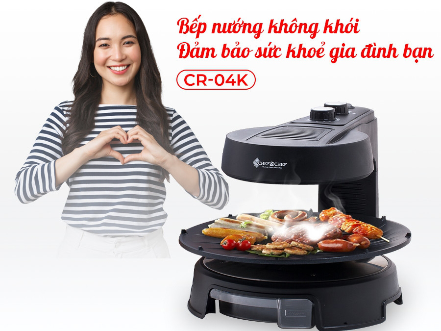 Bếp nướng BBQ 360 Chef Chef CR-04K