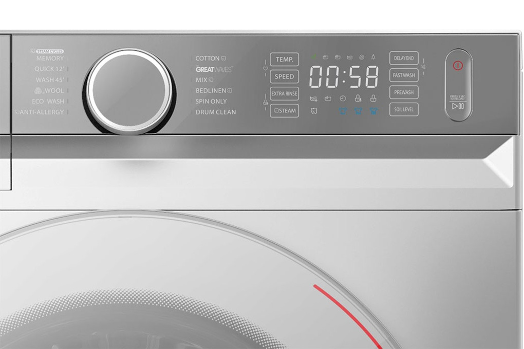 Máy giặt lồng ngang Toshiba Inverter 8.5kg TW-BK95G4V(WS)