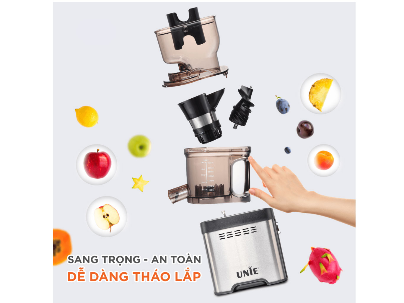 Máy ép chậm Unie USJAC91S