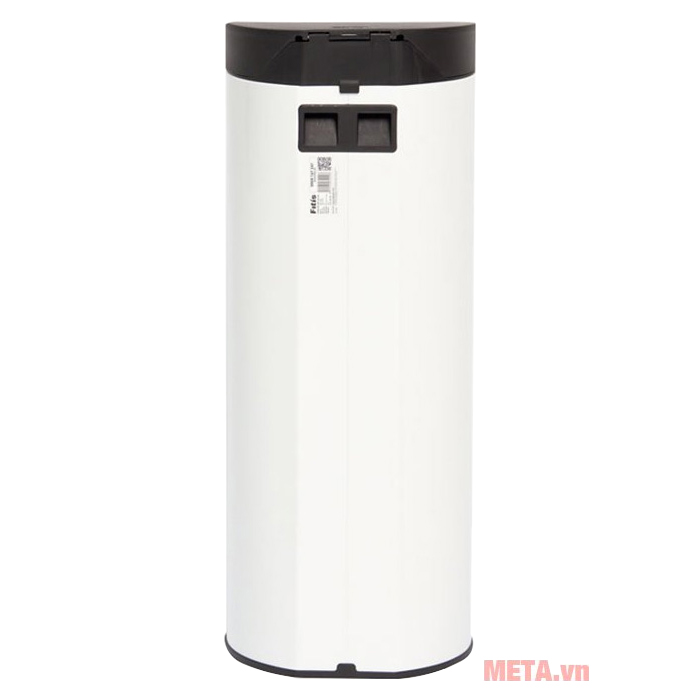 Thùng rác inox đạp tròn lớn Fitis RPL1-904 - 15L (trắng)