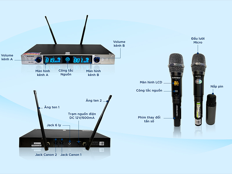 Micro không dây Guinness MU-117S