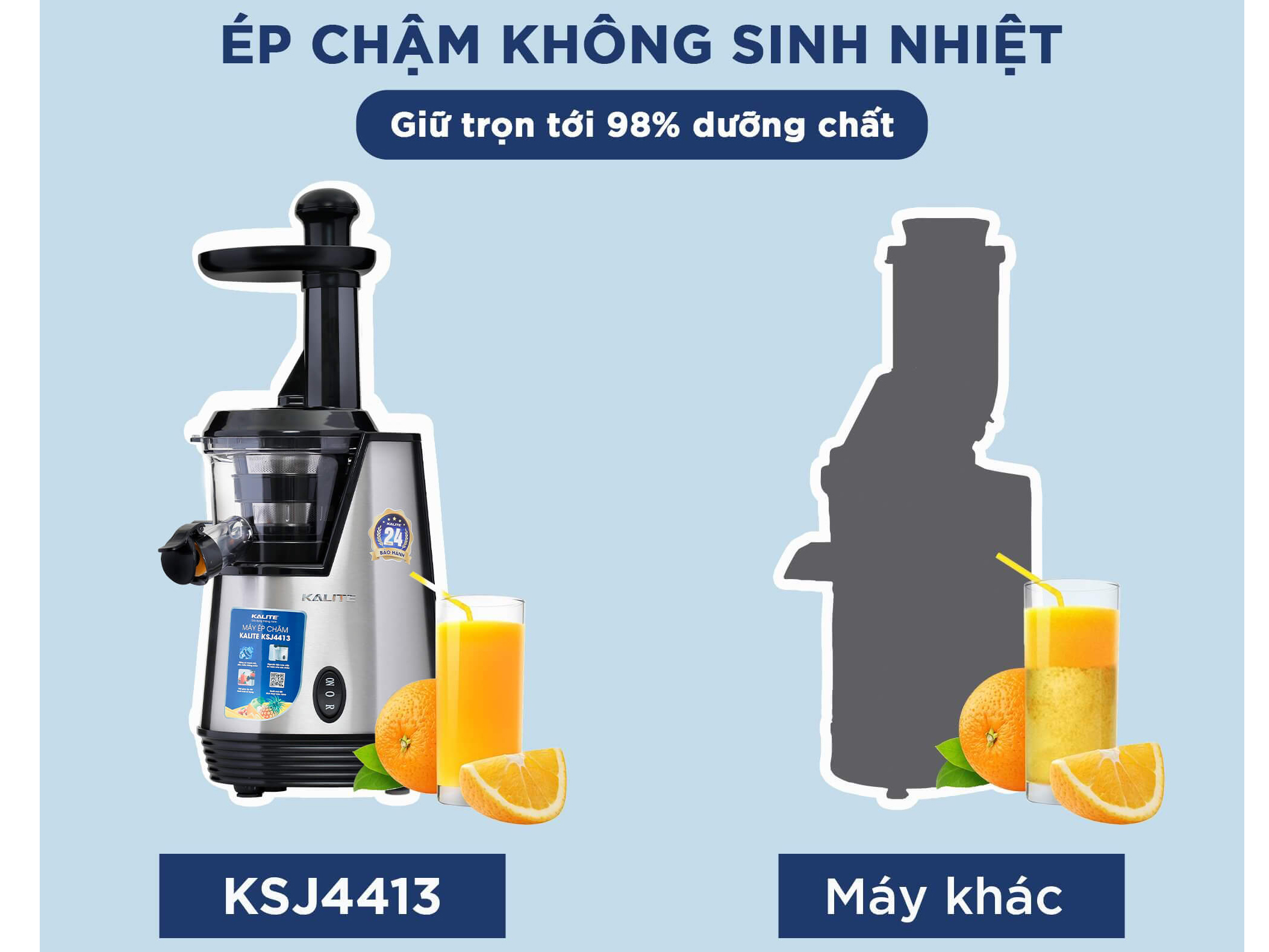 Máy ép chậm Kalite KSJ4413