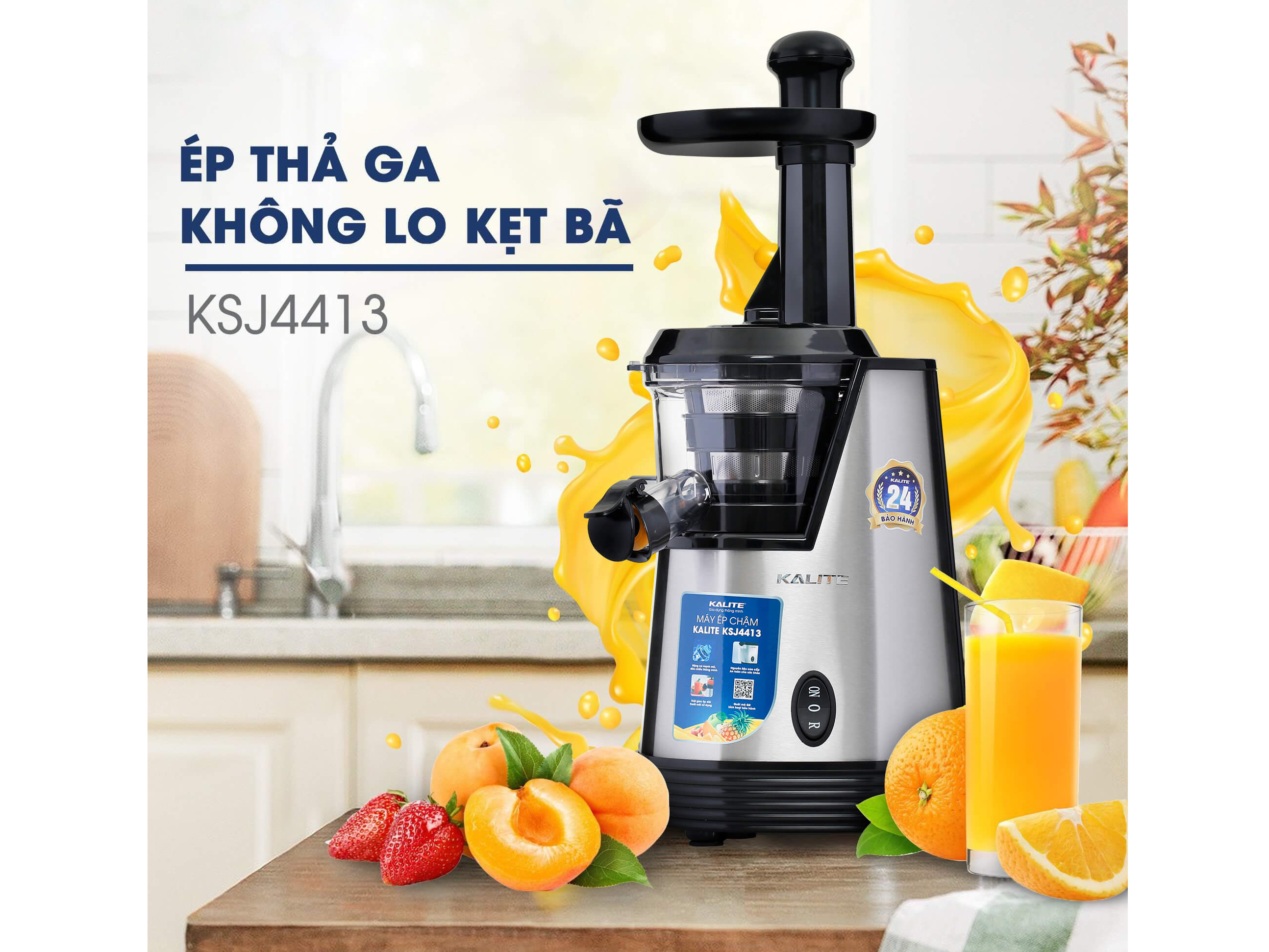 Máy ép chậm Kalite KSJ4413