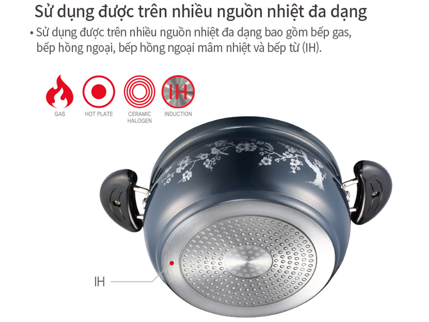 Nồi casserole nhôm PoongNyun FMPT-24C(IH)