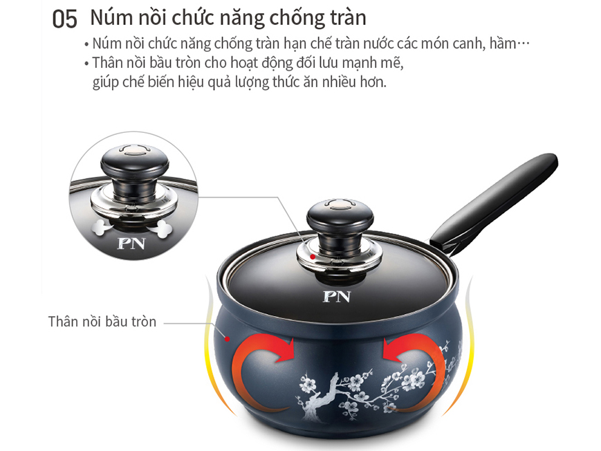 Nồi quánh nhôm PoongNyun FMPT-18B(IH) - 18cm