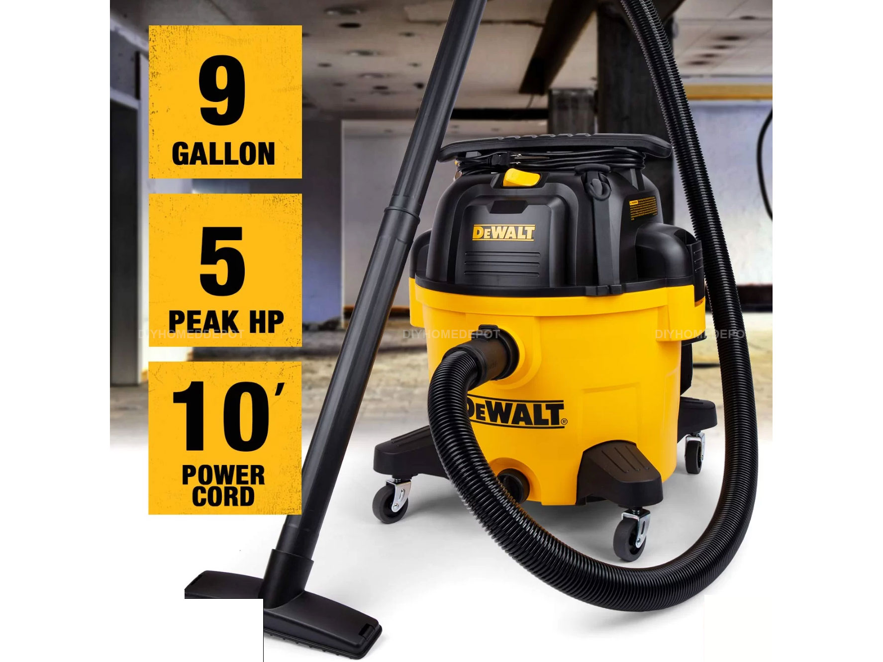 Máy hút bụi 3 chức năng ướt/khô/thổi Dewalt DXV34P - 34 lít