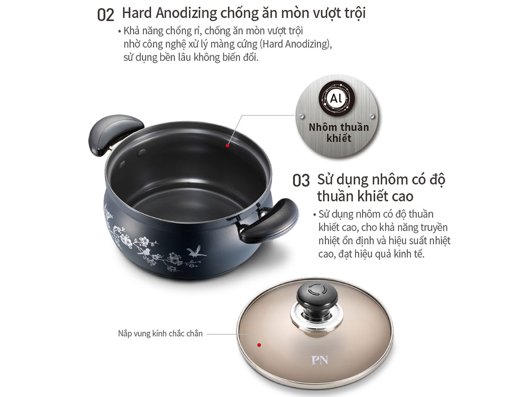 Nồi hầm nhôm PoongNyun FMPT-28CH(IH)