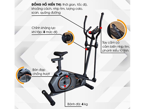 Xe đạp đa năng DLE 6206EA