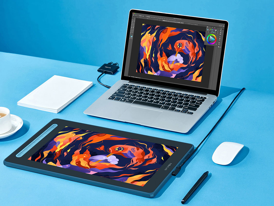 Bảng vẽ màn hình XP-Pen Artist 16 Gen 2 Chip X3 Android 127% SRGB cảm ứng nghiêng