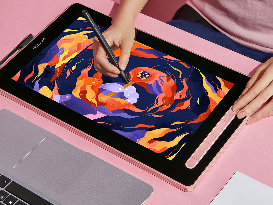 Bảng vẽ màn hình XP-Pen Artist 16 Gen 2 Chip X3 Android 127% SRGB cảm ứng nghiêng