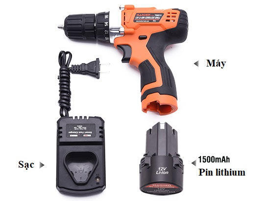 Máy khoan pin Harden 756012
