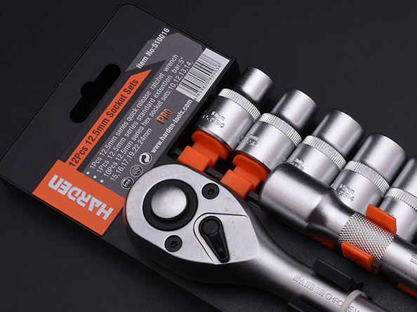 Bộ khẩu tay vặn 1/4 13 chi tiết Harden 510013