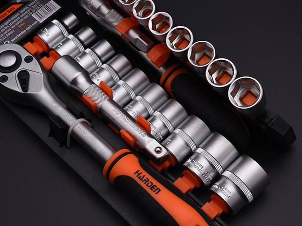Bộ khẩu tay vặn 1/4 13 chi tiết Harden 510013