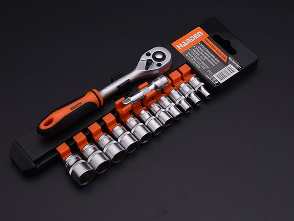 Bộ khẩu tay vặn 1/4 13 chi tiết Harden 510013