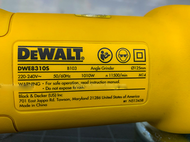 Máy mài góc nhỏ Dewalt DWE8310S-B1 125mm (không kèm đá mài)