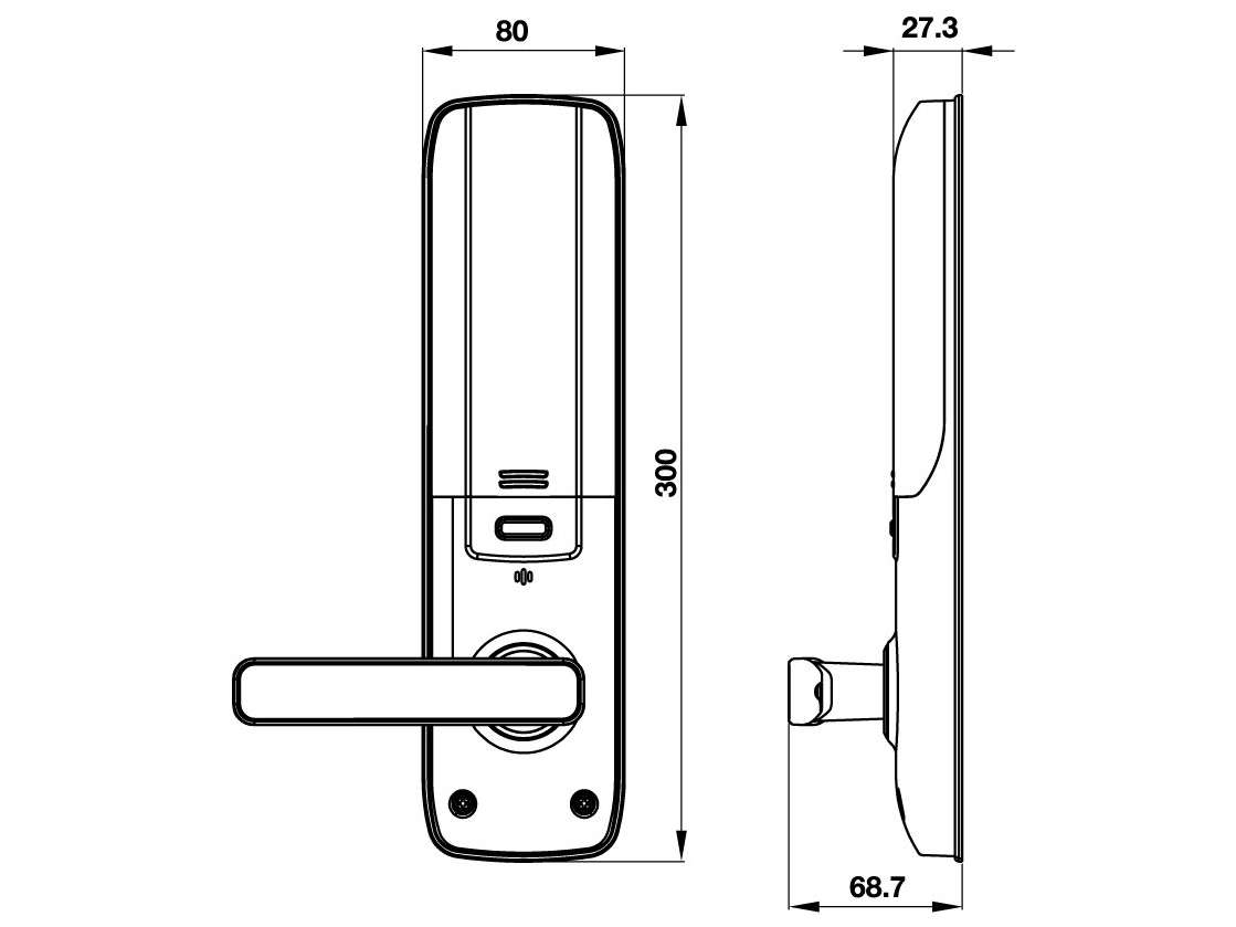 Khóa điện tử EL7800-TCS Hafele 912.05.763