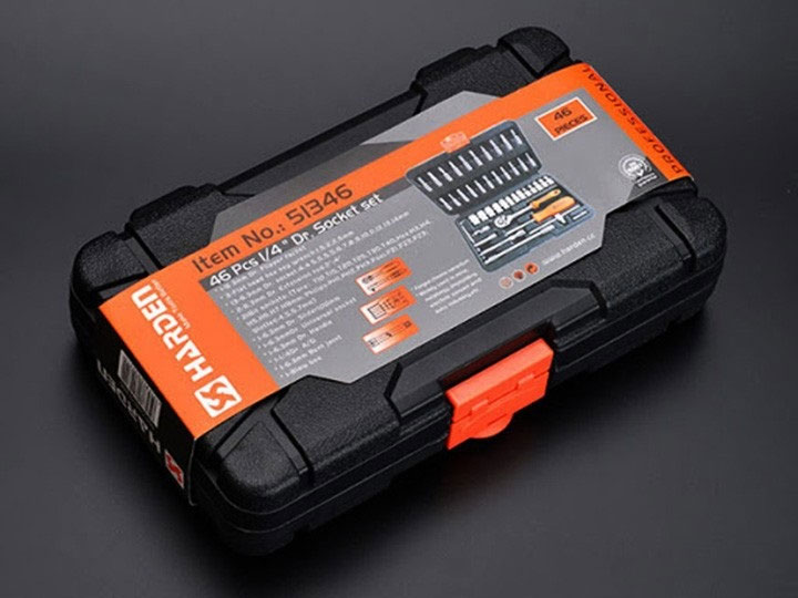 Bộ khẩu tay vặn 46 chi tiết Harden 510346