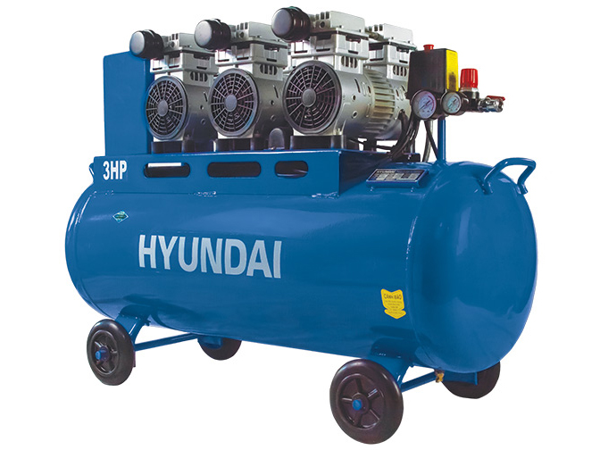 Máy nén khí không dầu Hyundai AH3-1100 - 100 lít