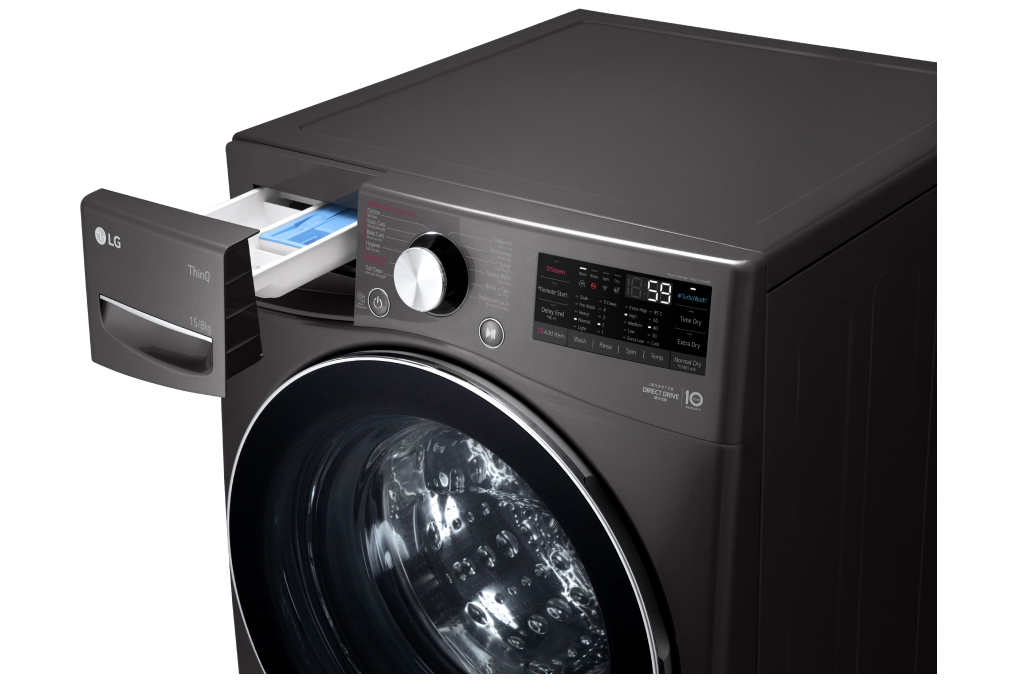 Máy giặt sấy LG Inverter 15kg F2515RTGB (sấy 8kg)